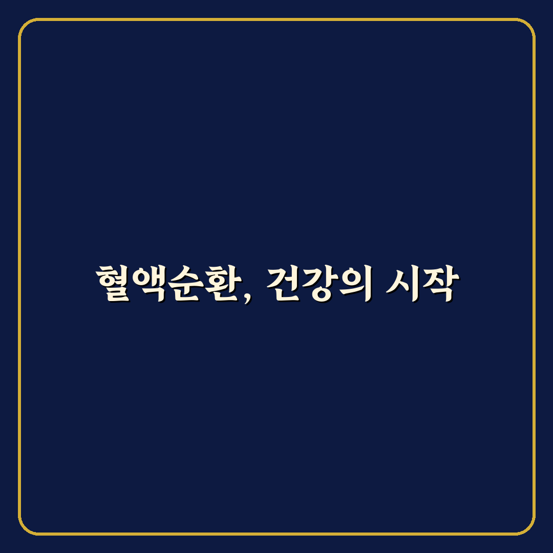 혈액순환제 추천과 효과 좋은 제품 선택 꿀팁 알려드려요