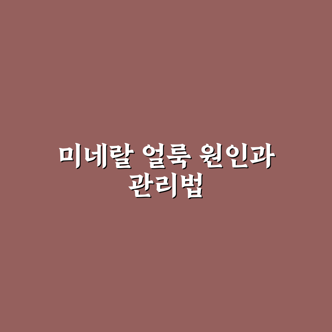 스테인리스 팬 미네랄 얼룩 제거 방법과 꿀팁 알려드려요
