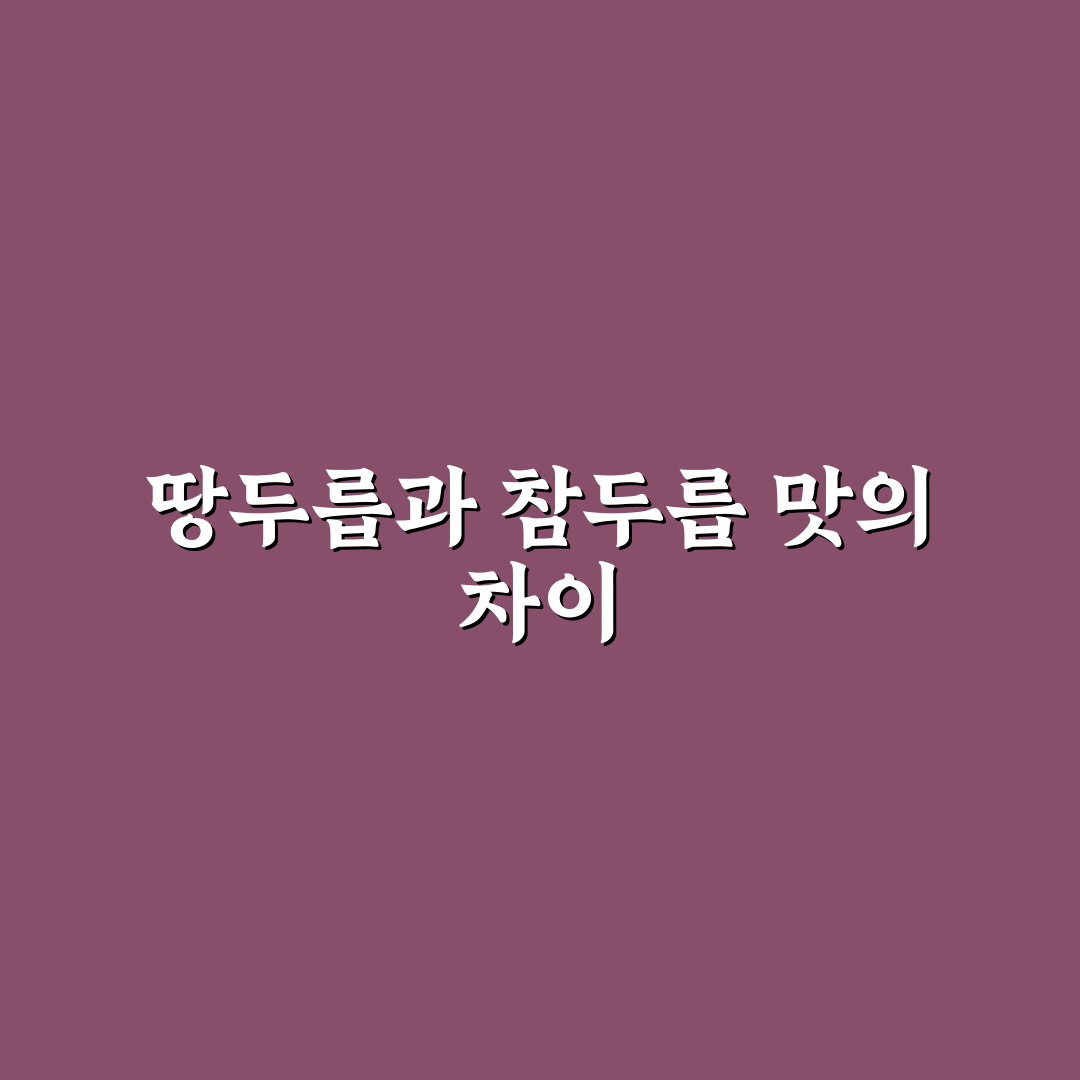 땅두릅 참두릅 맛차이와 특징 쉽게 알려드려요