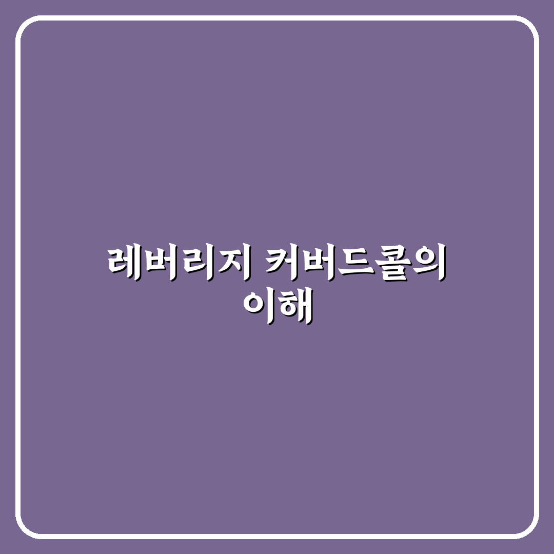 레버리지 커버드콜 뜻과 활용 꿀팁 정리