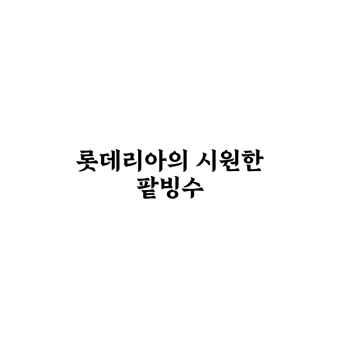 롯데리아 팥빙수 만들기 꿀팁 정리해드려요