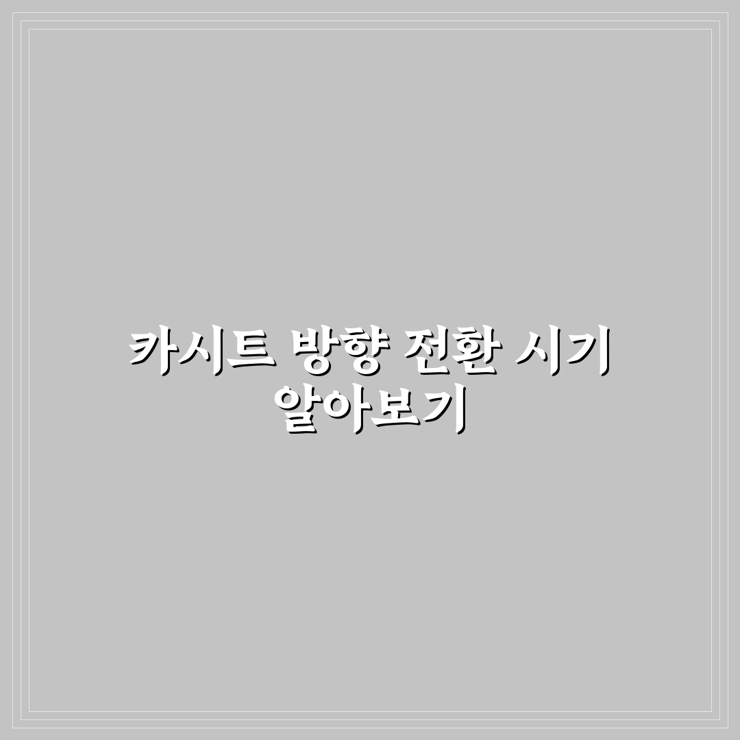 카시트 앞보기 전환 시기 기준과 주의할 점 정리