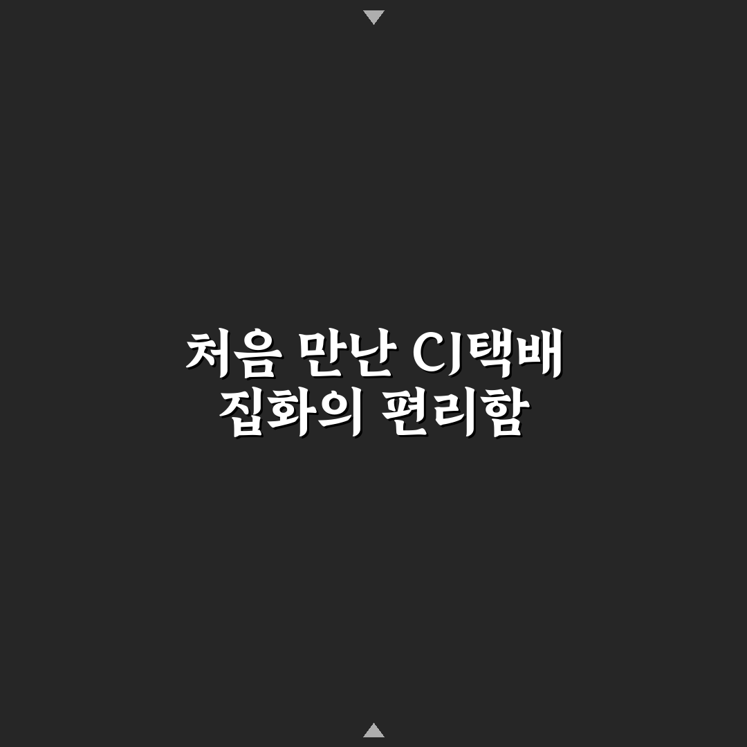 cj택배 집화처리 직접 이용해보니 알게 된 점들