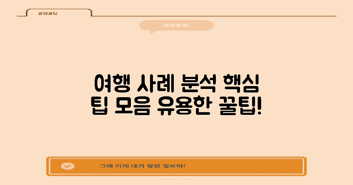 여행 시 활용 사례 분석