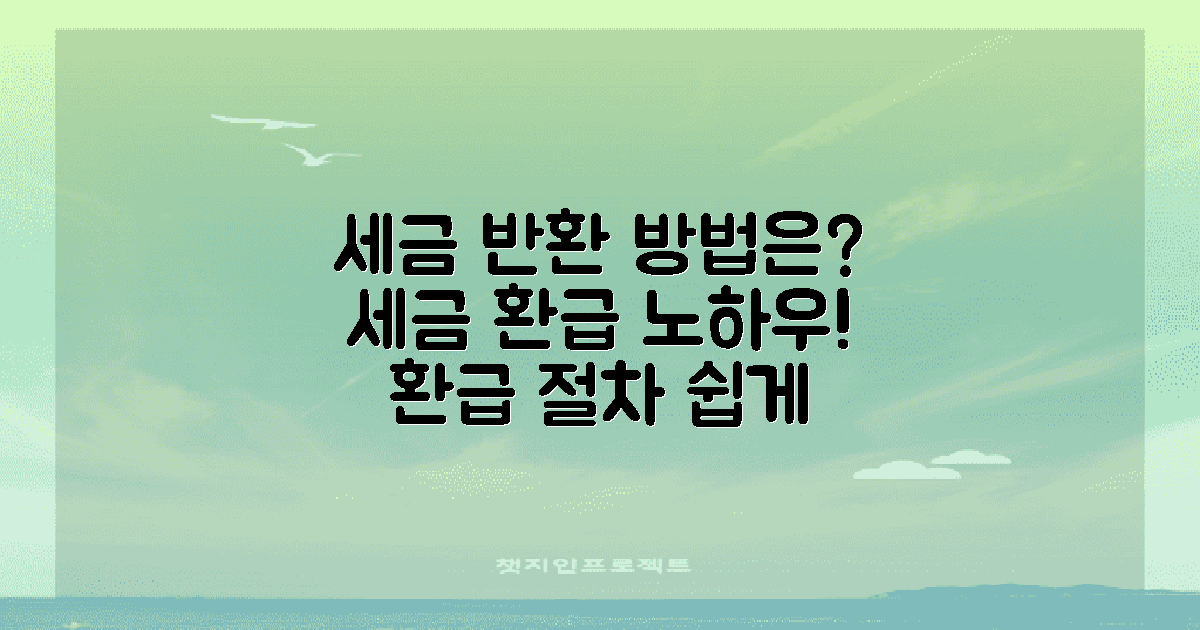 세금 반환은 어떻게 이루어질까?