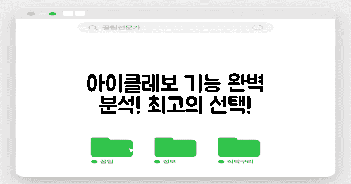 아이클레보의 기능 분석