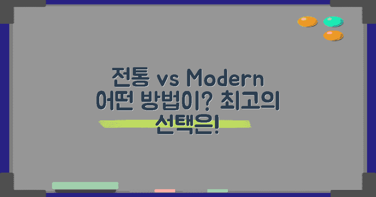 전통적인 방법과 현행