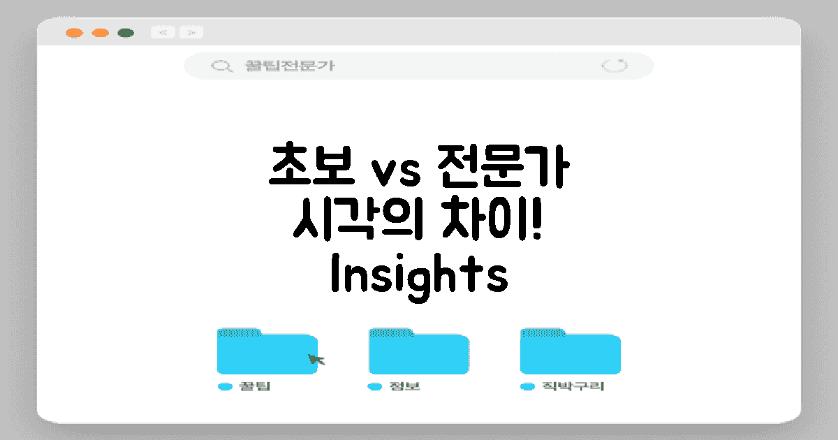 초보자와 전문가의 시각