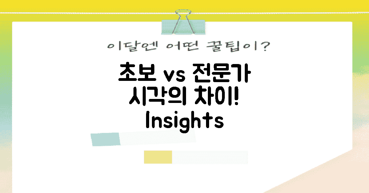 초보자와 전문가의 시각