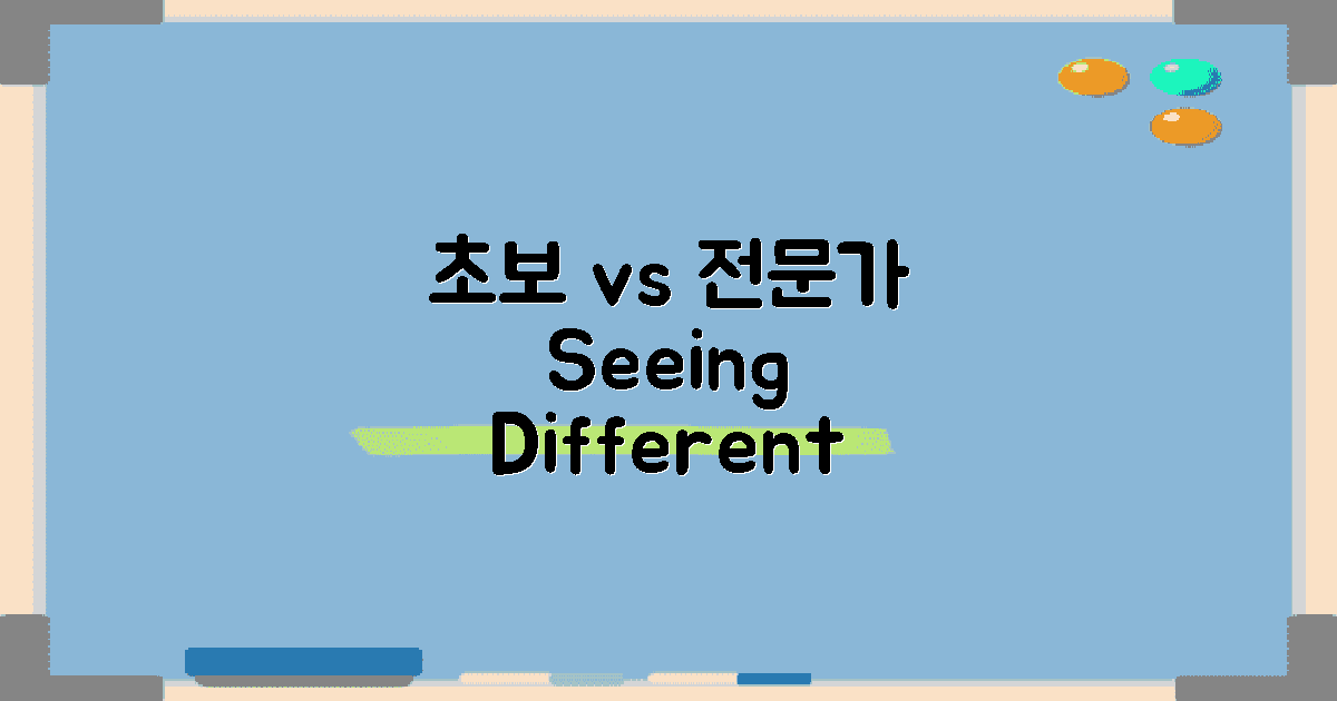 초보와 전문가의 시각