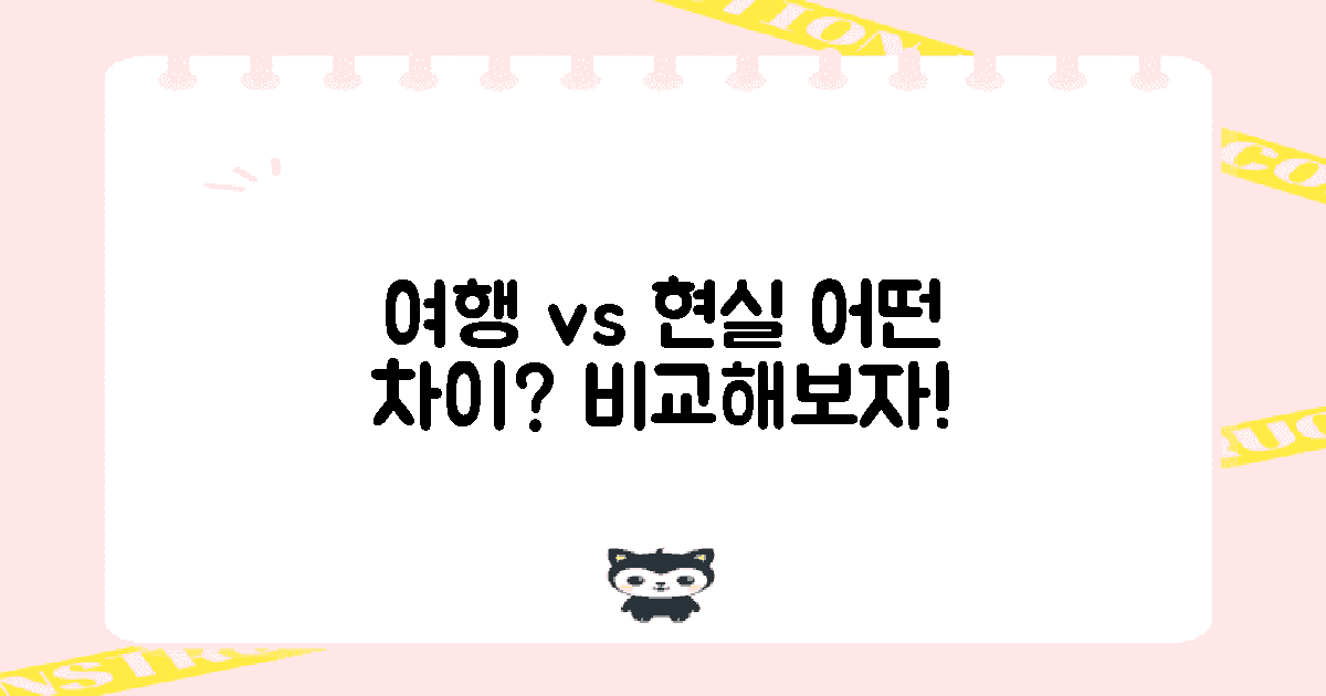 여행기와 현실 비교