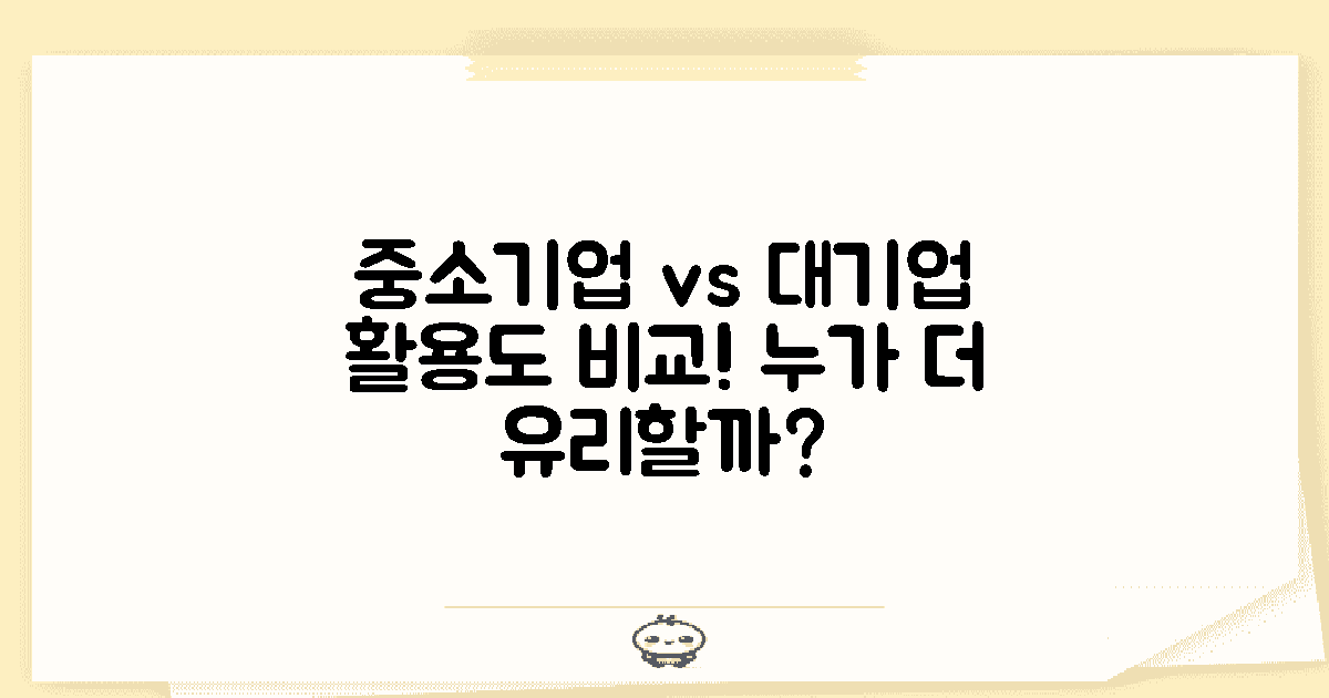 중소기업과 대기업 활용도