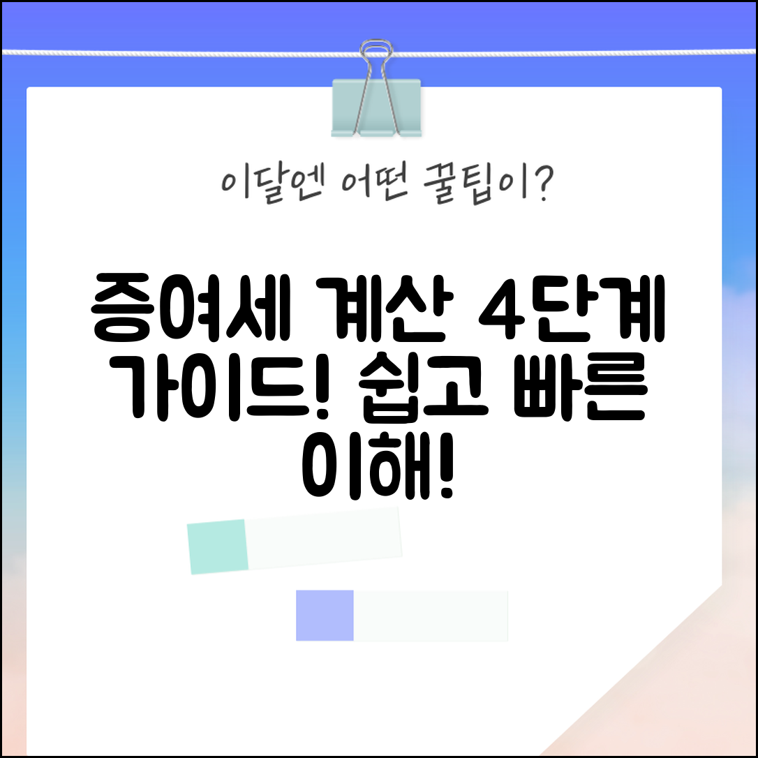 증여세 계산 이해를 위한 4단계 가이드