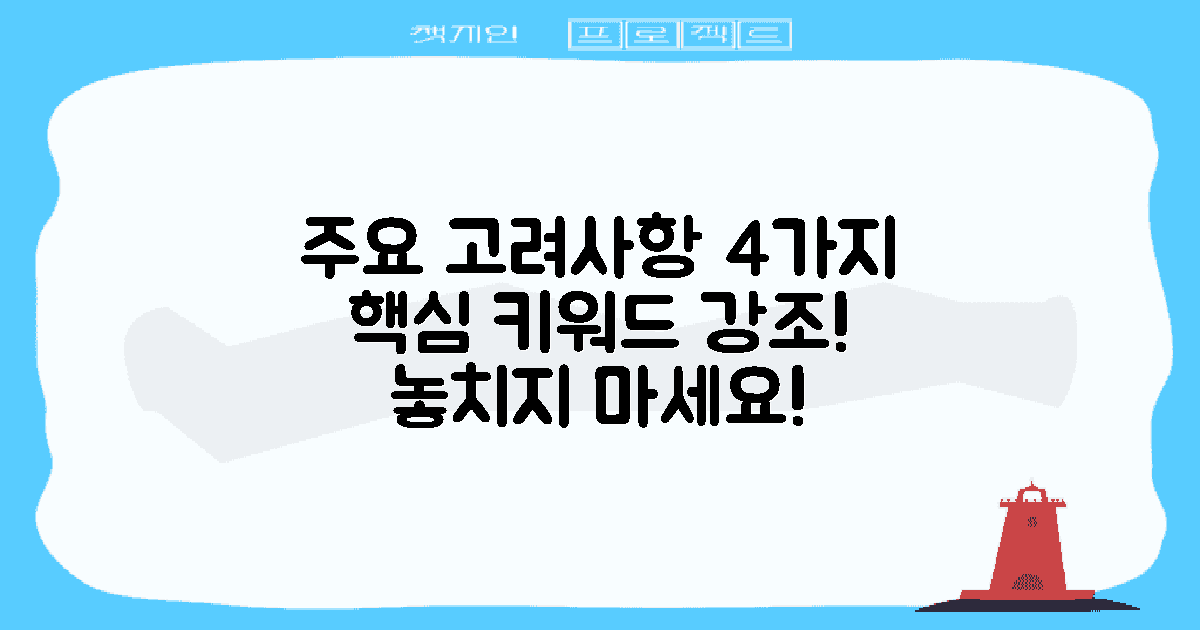 4가지 주요 고려사항