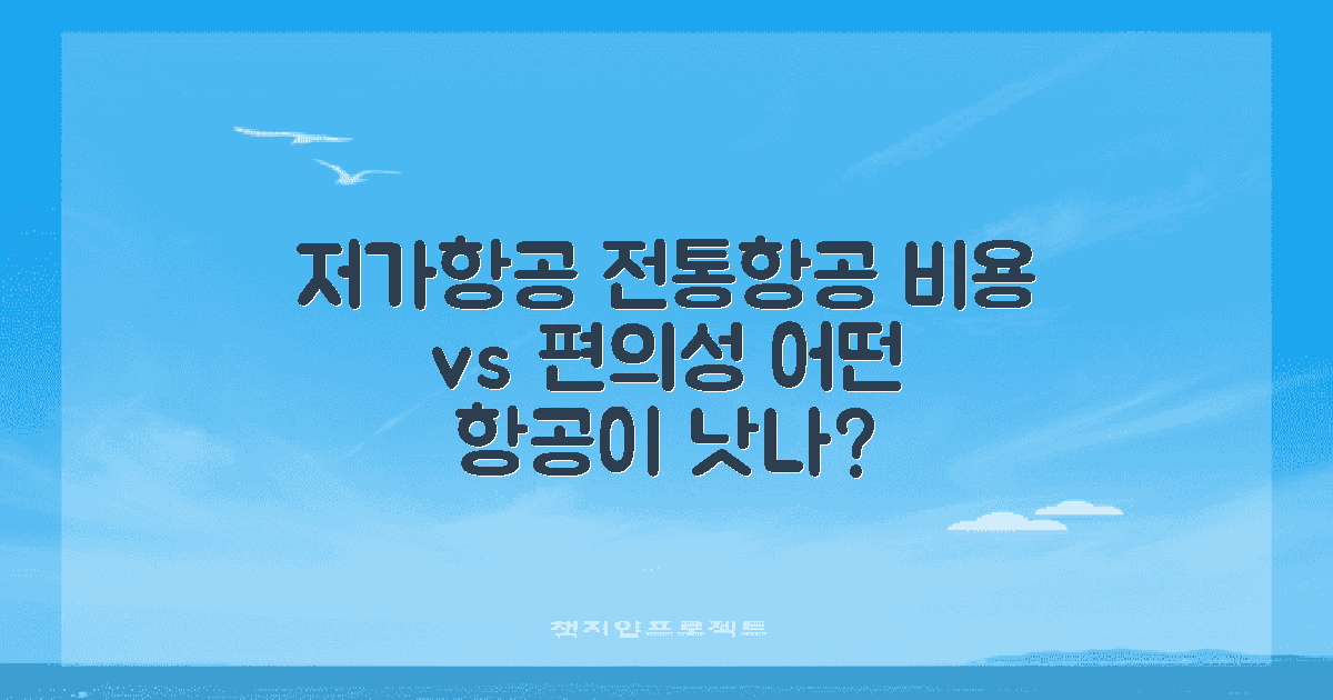 저가항공 vs 전통항공