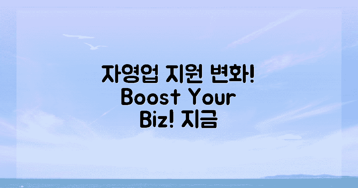 자영업자의 지원 제도 변화