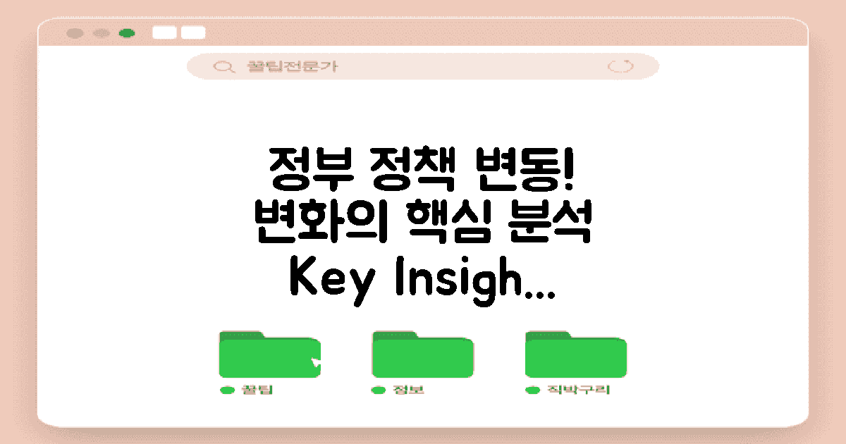 정부 정책 변화 분석