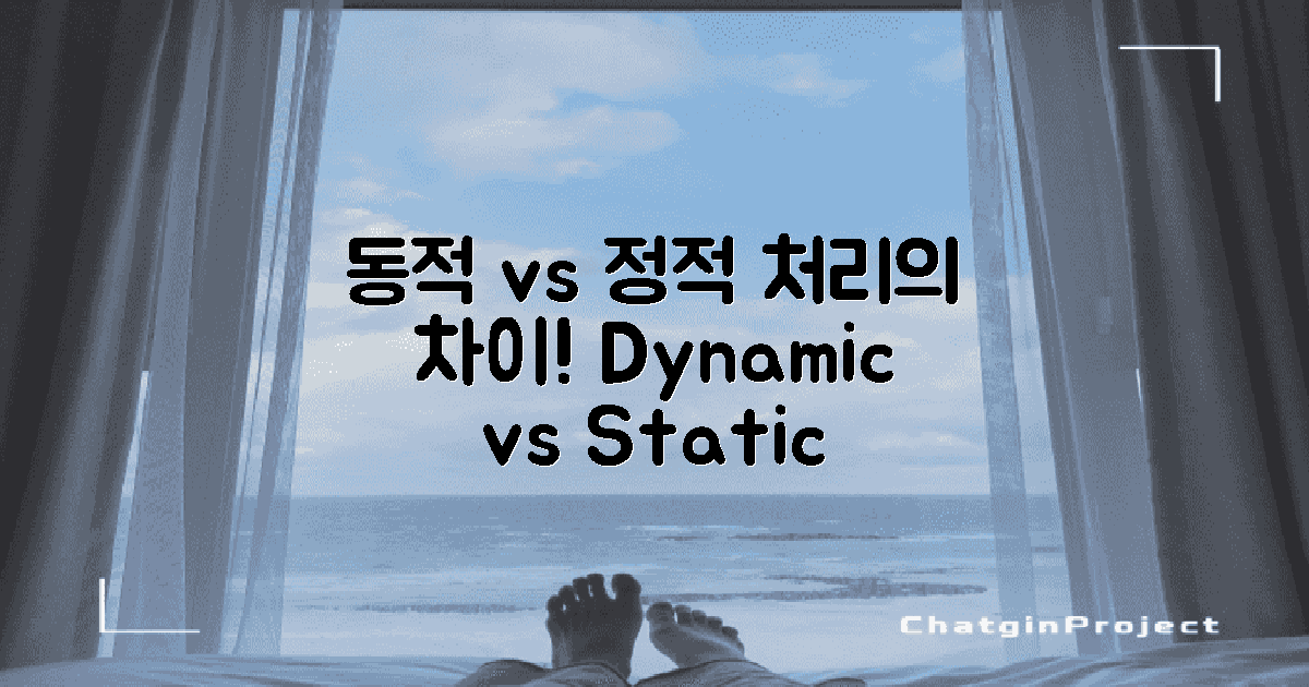 동적 vs 정적 처리