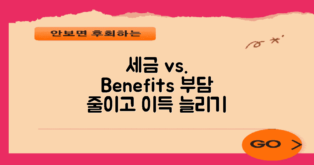 세금 부담 대 경제적 이점