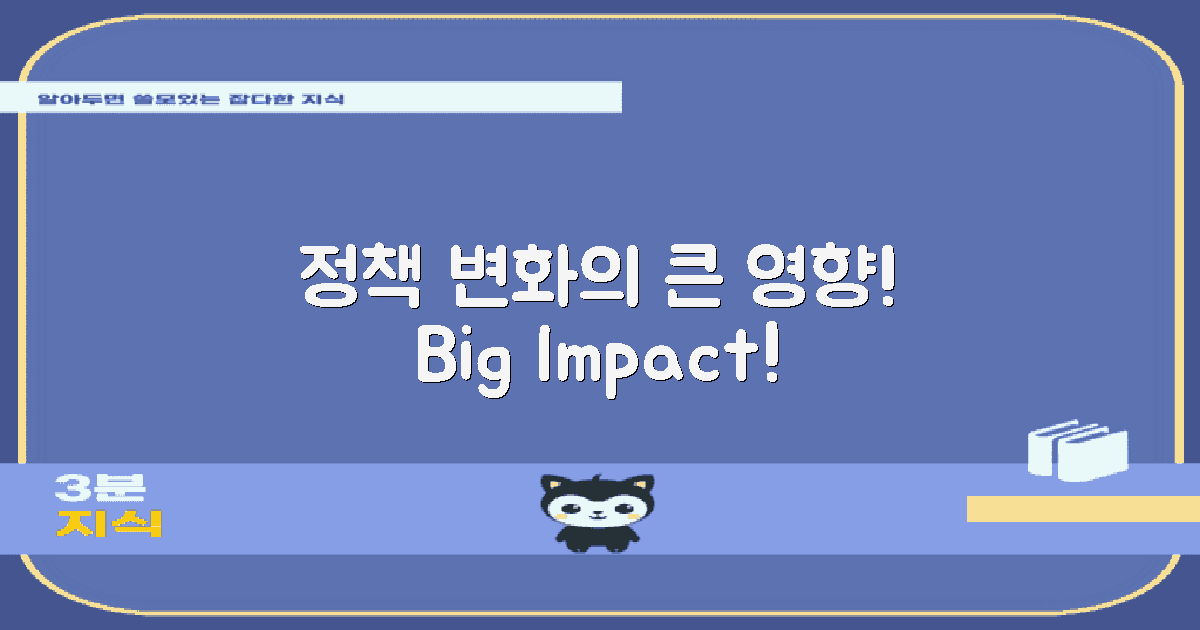 정책 변화가 미치는 영향