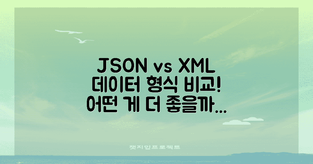 JSON vs XML 데이터 형식