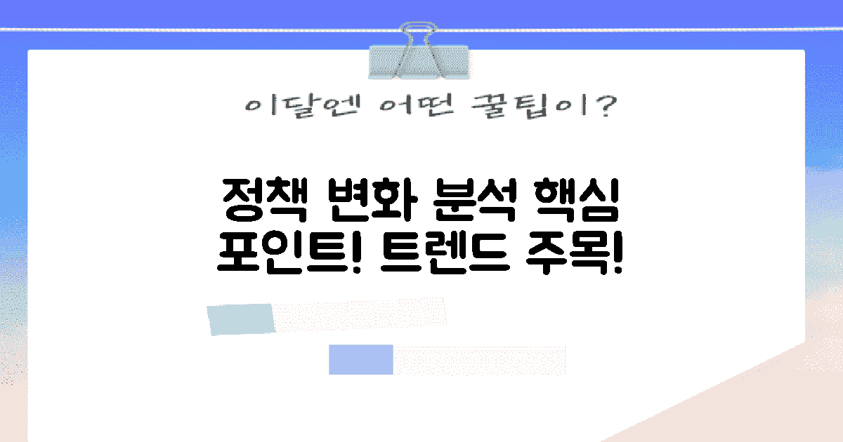 정책 초점 변화 분석