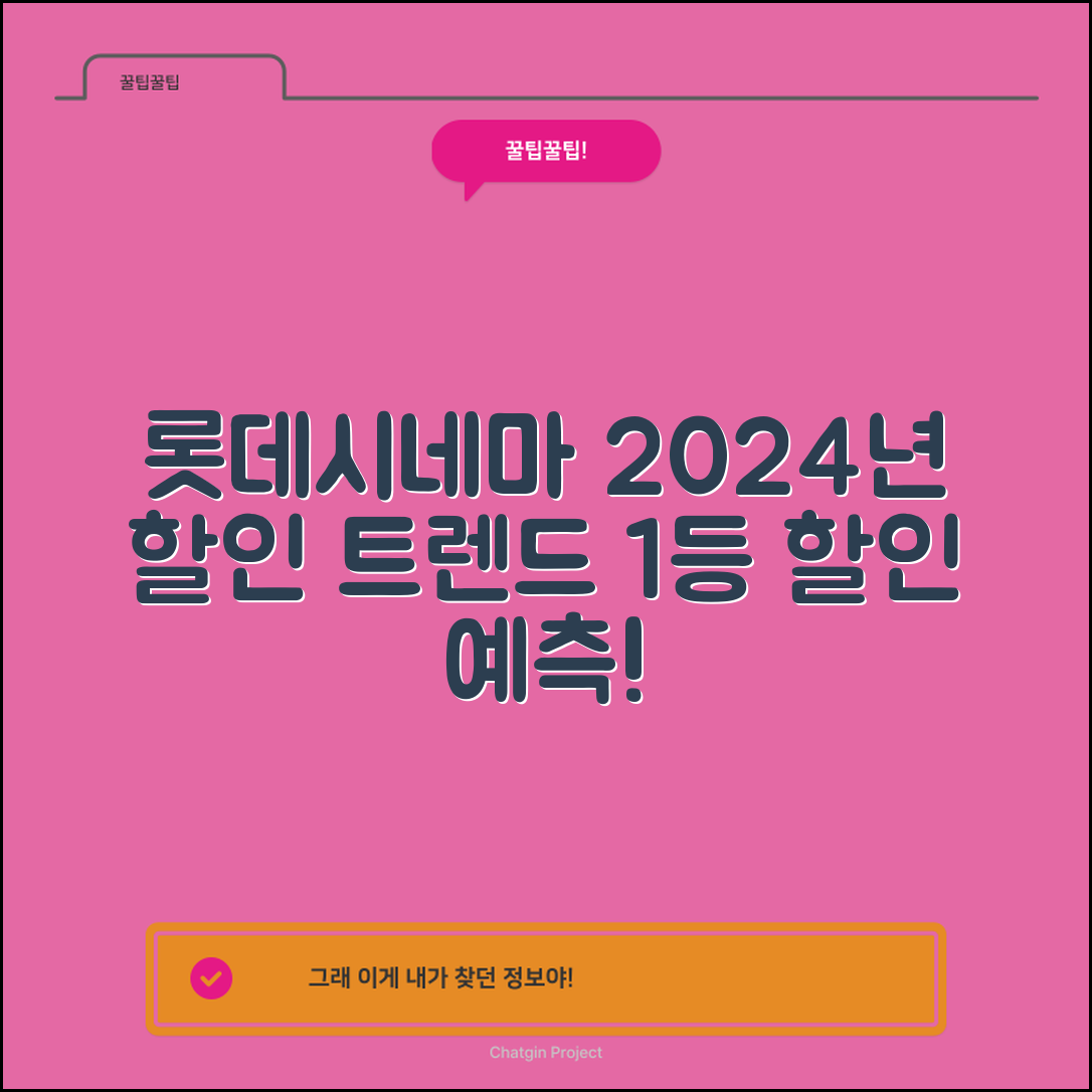 2024년 롯데시네마 할인 트렌드 분석과 예측