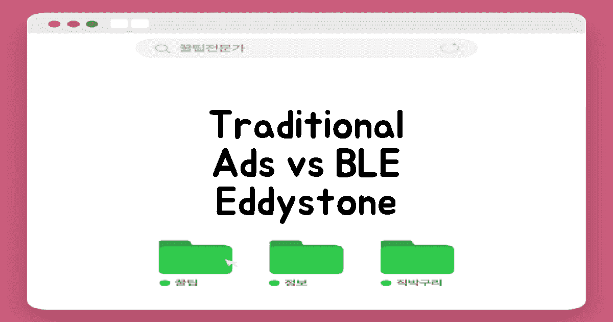 전통 광고 vs BLE Eddystone