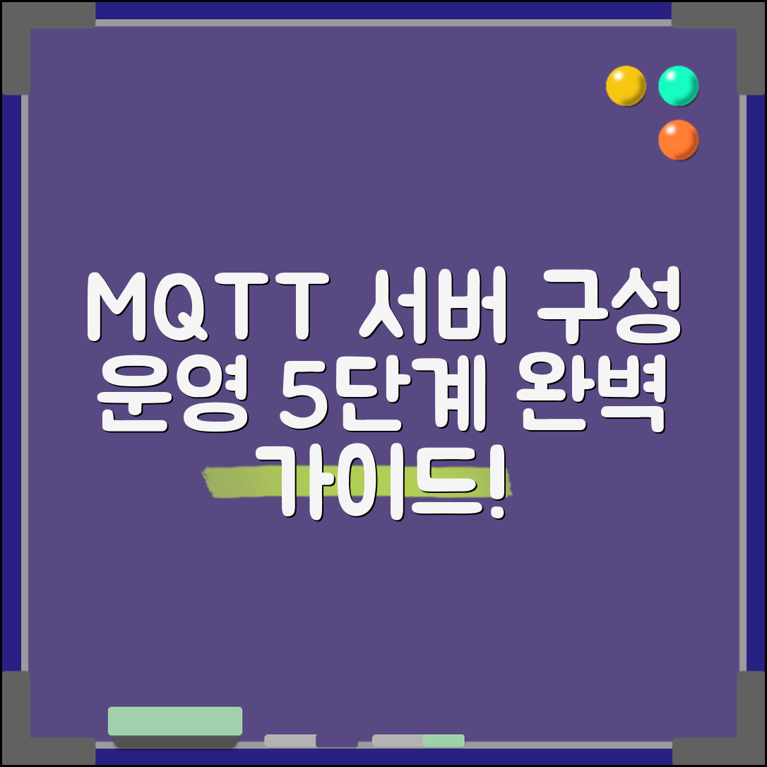 효과적인 MQTT 서버 구성과 운영 방법 5단계 안내