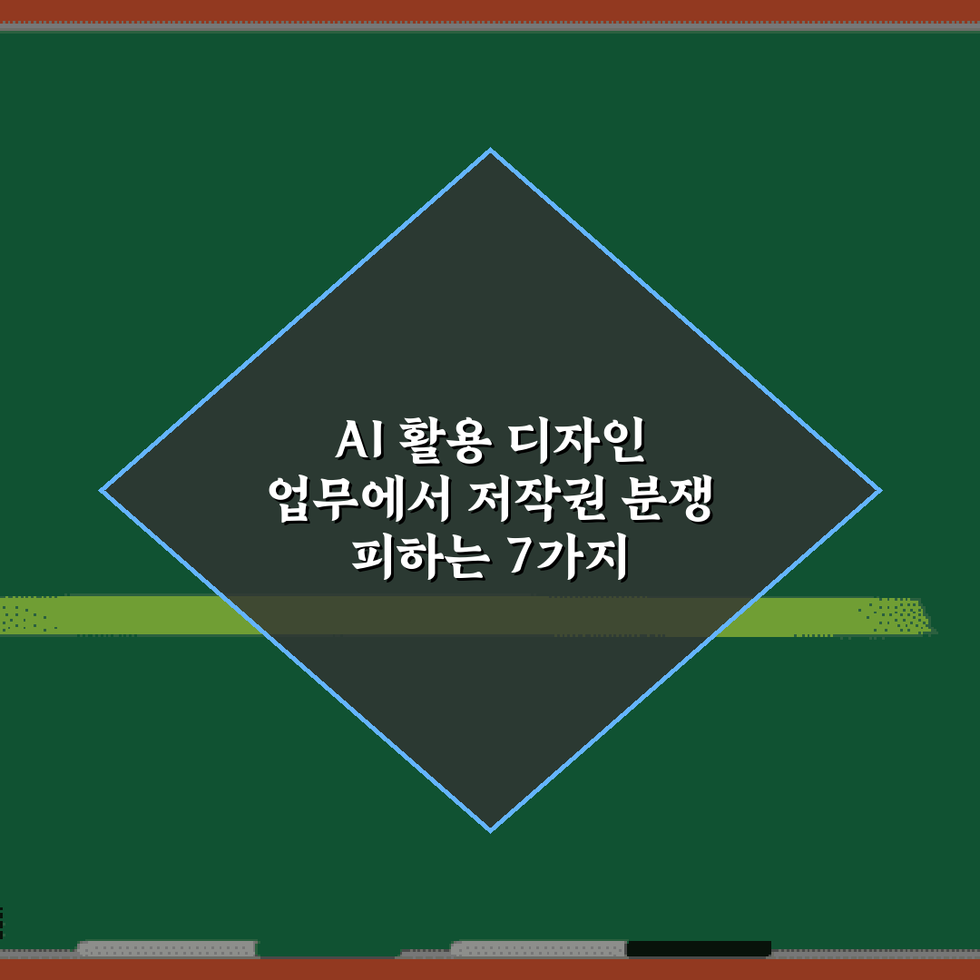 AI 활용 디자인 업무에서 저작권 분쟁 피하는 7가지 가이드라인